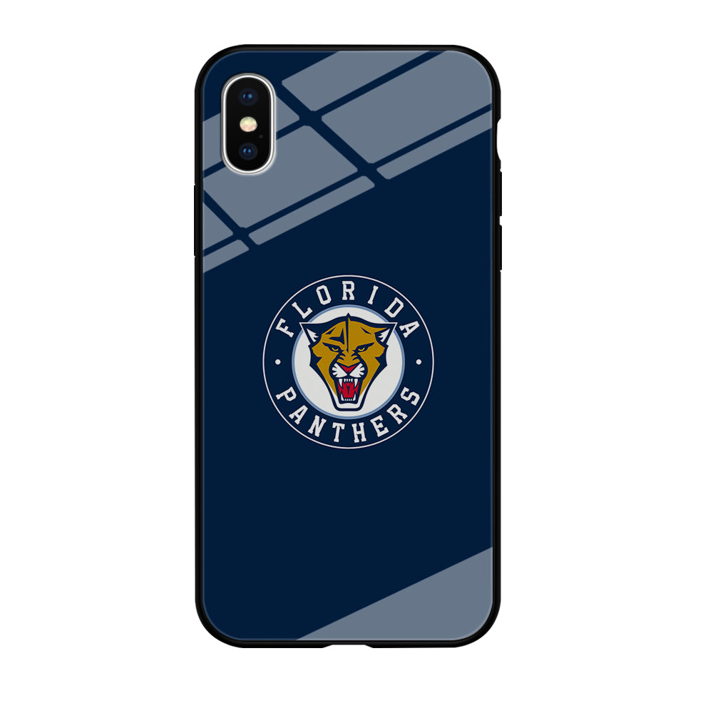 Hockey Florida Panthers NHL 001 iPhone Xs Case-Phone Case-Tempered Glass Case-Altracase