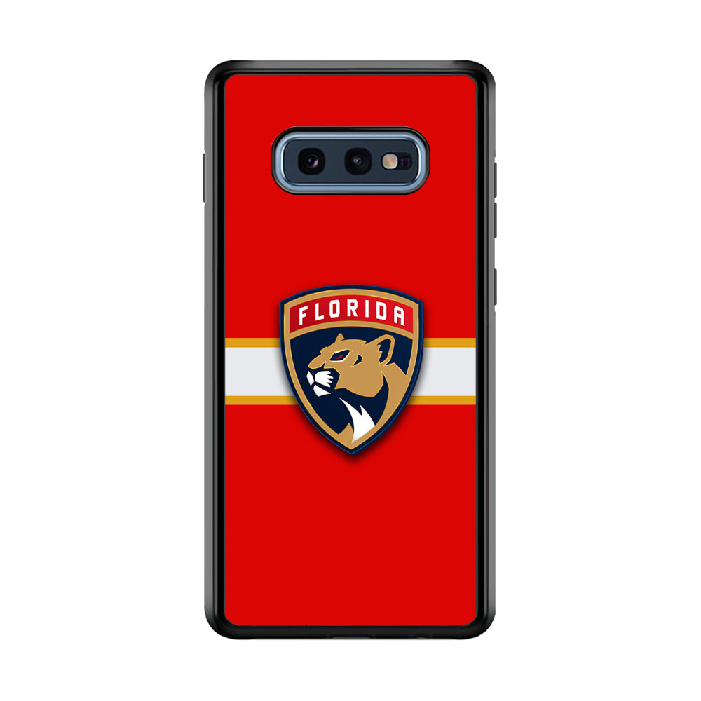 Hockey Florida Panthers NHL 002 Samsung Galaxy S10E Case-Phone Case-Rubber Black (2D Case)-Altracase