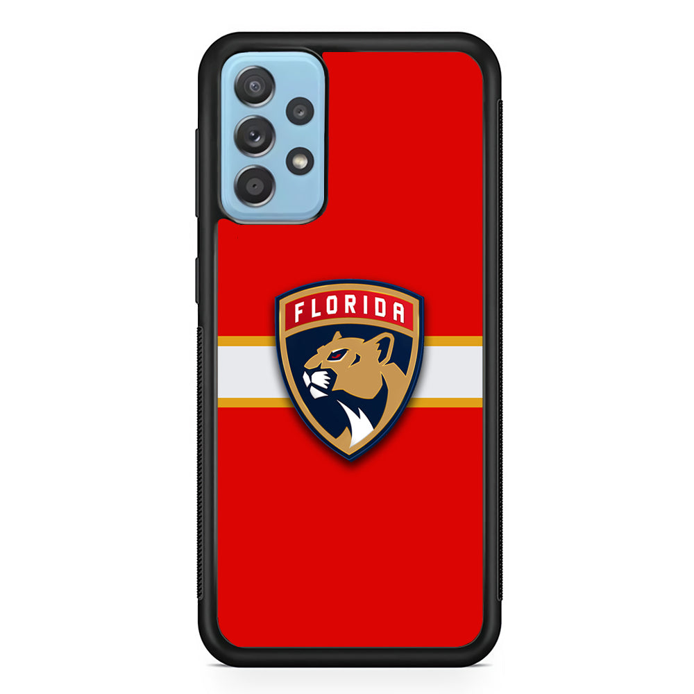 Hockey Florida Panthers NHL 002 Samsung Galaxy A72 Case-Phone Case-Rubber Black (2D Case)-Altracase