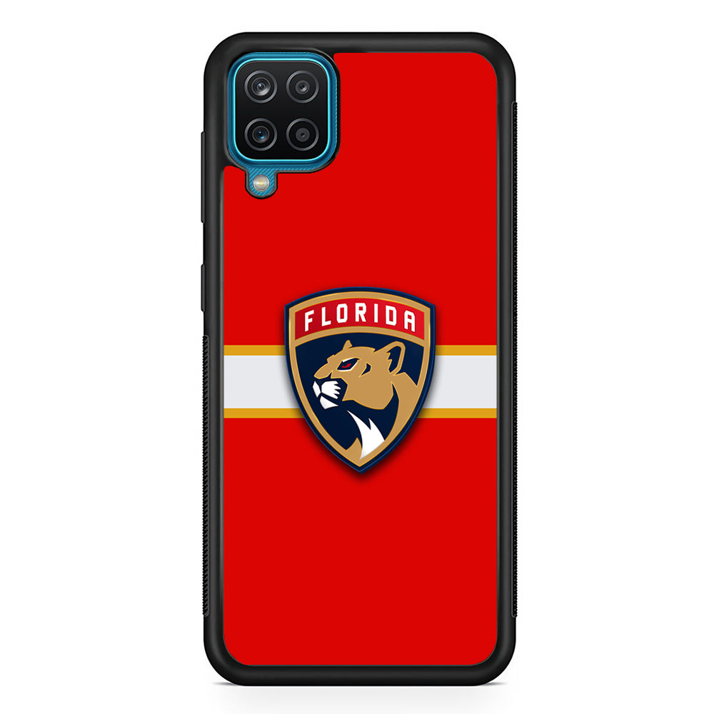 Hockey Florida Panthers NHL 002 Samsung Galaxy A12 Case-Phone Case-Rubber Black (2D Case)-Altracase
