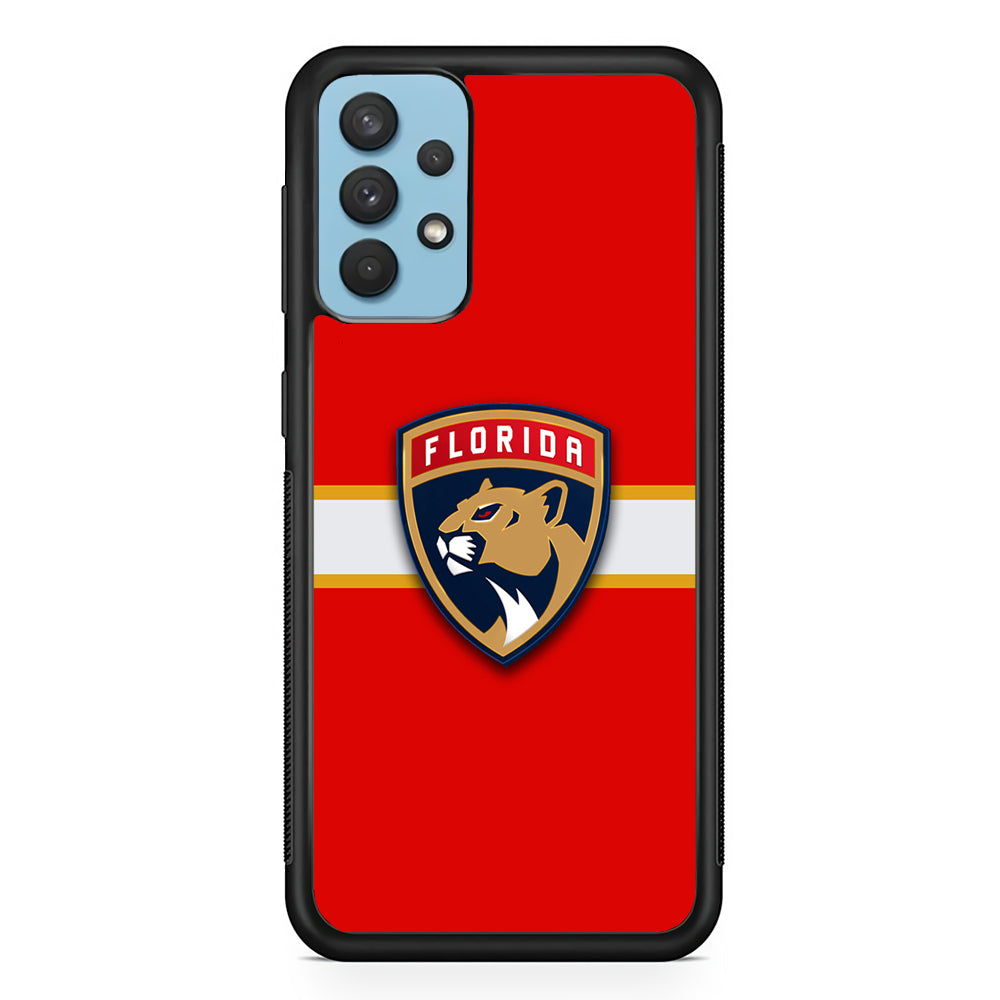 Hockey Florida Panthers NHL 002 Samsung Galaxy A32 Case-Phone Case-Rubber Black (2D Case)-Altracase