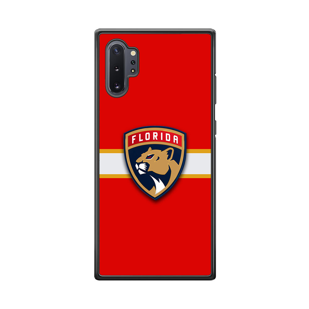 Hockey Florida Panthers NHL 002 Samsung Galaxy Note 10 Plus Case-Phone Case-Rubber Black (2D Case)-Altracase