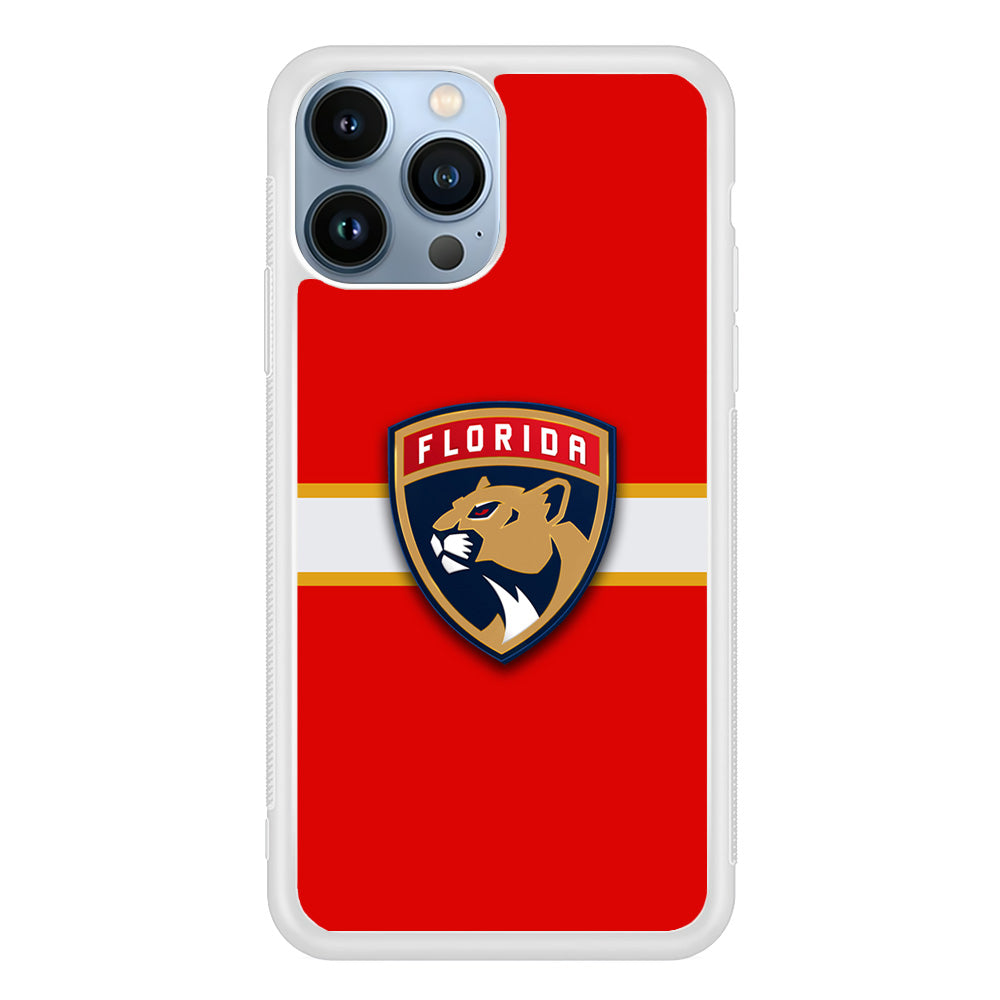 Hockey Florida Panthers NHL 002 iPhone 15 Pro Max Case-Phone Case-Rubber White (2D Case)-Altracase