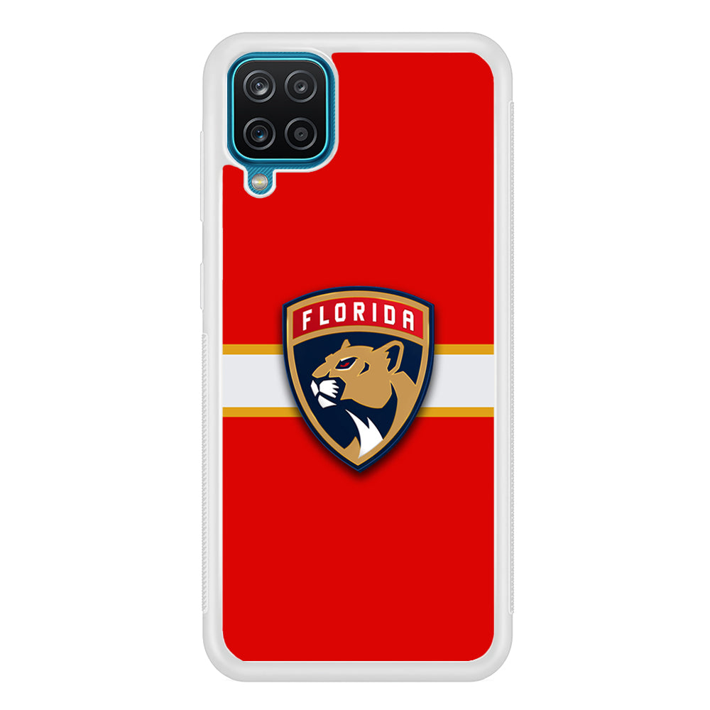 Hockey Florida Panthers NHL 002 Samsung Galaxy A12 Case-Phone Case-Rubber White (2D Case)-Altracase
