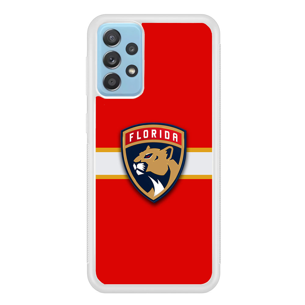 Hockey Florida Panthers NHL 002 Samsung Galaxy A72 Case-Phone Case-Rubber White (2D Case)-Altracase