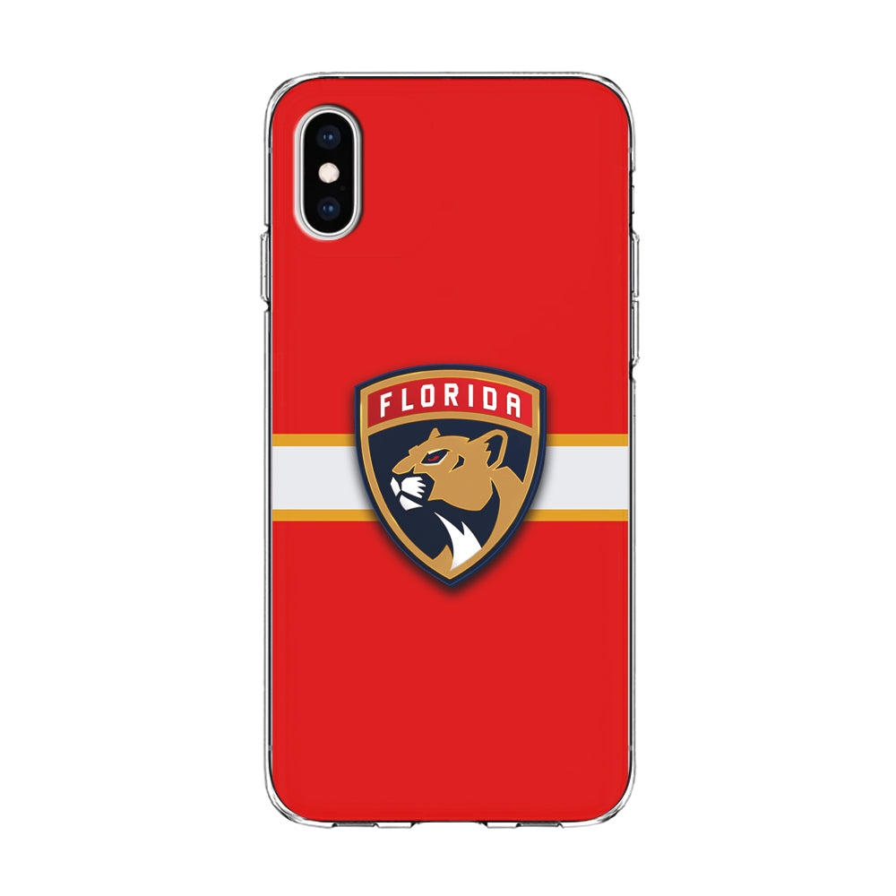 Hockey Florida Panthers NHL 002 iPhone Xs Case-Phone Case-Clear Soft Case-Altracase