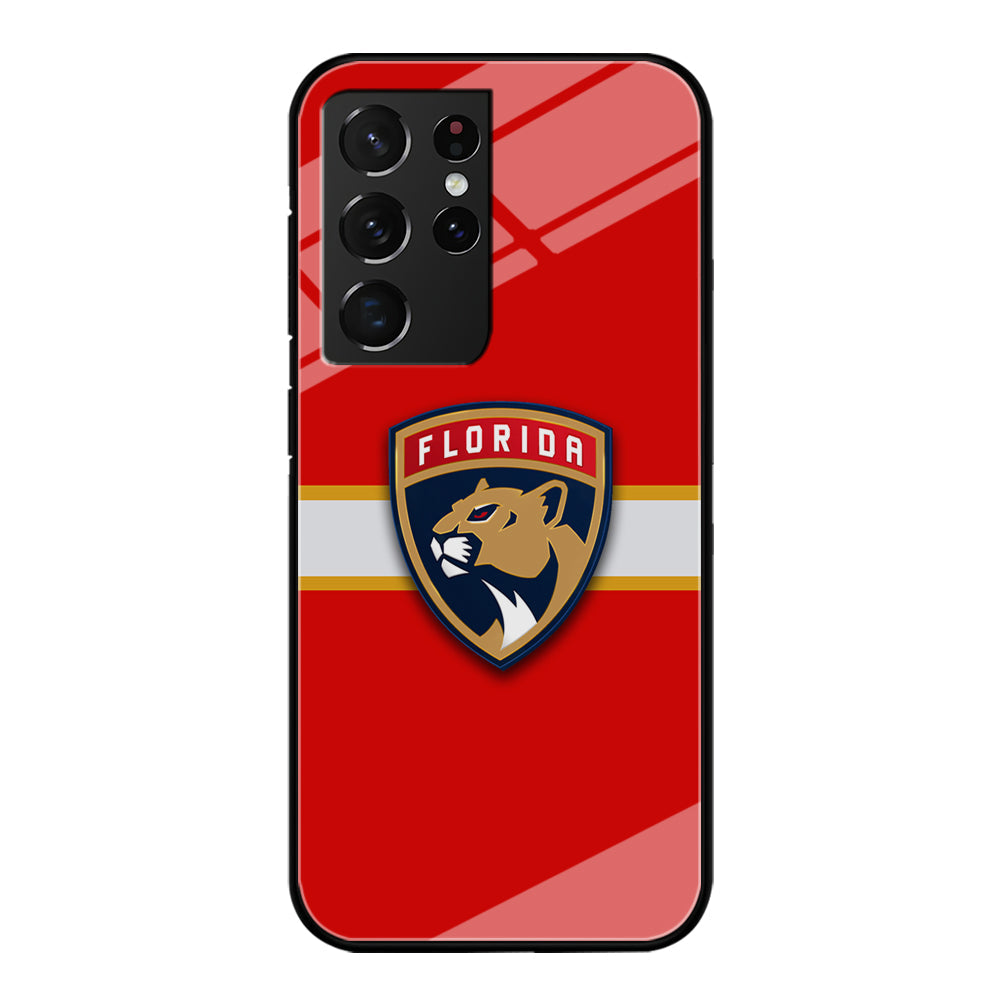 Hockey Florida Panthers NHL 002 Samsung Galaxy S23 Ultra Case-Phone Case-Tempered Glass Case-Altracase