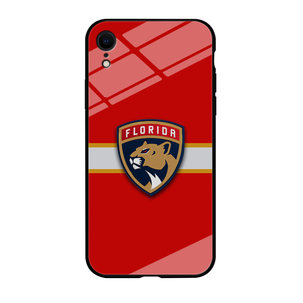 Hockey Florida Panthers NHL 002 iPhone XR Case-Phone Case-Tempered Glass Case-Altracase