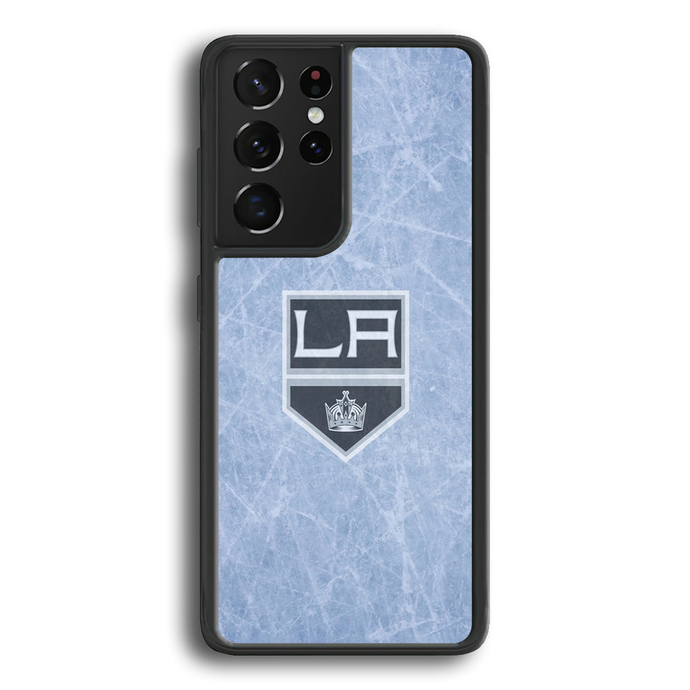 Hockey Los Angeles Kings NHL 001 Samsung Galaxy S21 Ultra Case-Phone Case-Rubber Black (2D Case)-Altracase