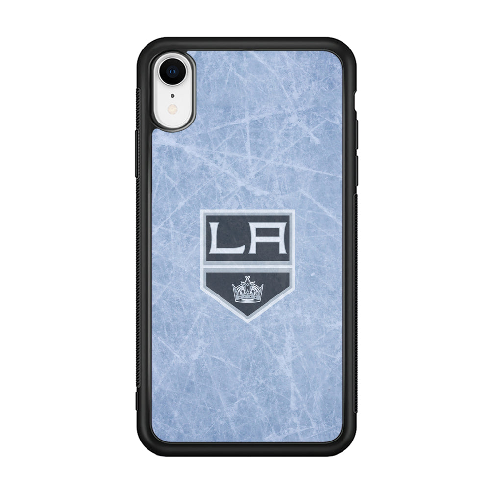 Hockey Los Angeles Kings NHL 001 iPhone XR Case-Phone Case-Rubber Black (2D Case)-Altracase