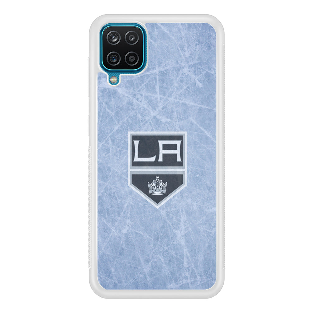 Hockey Los Angeles Kings NHL 001 Samsung Galaxy A12 Case-Phone Case-Rubber White (2D Case)-Altracase