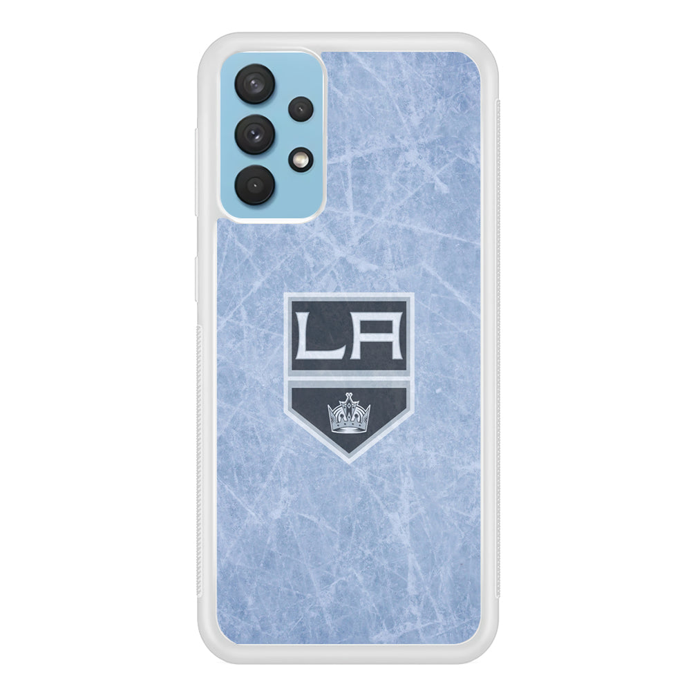 Hockey Los Angeles Kings NHL 001 Samsung Galaxy A32 Case-Phone Case-Rubber White (2D Case)-Altracase