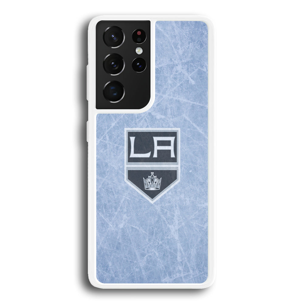 Hockey Los Angeles Kings NHL 001 Samsung Galaxy S21 Ultra Case-Phone Case-Rubber White (2D Case)-Altracase