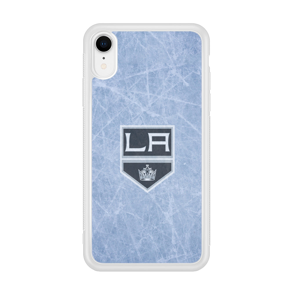 Hockey Los Angeles Kings NHL 001 iPhone XR Case-Phone Case-Rubber White (2D Case)-Altracase