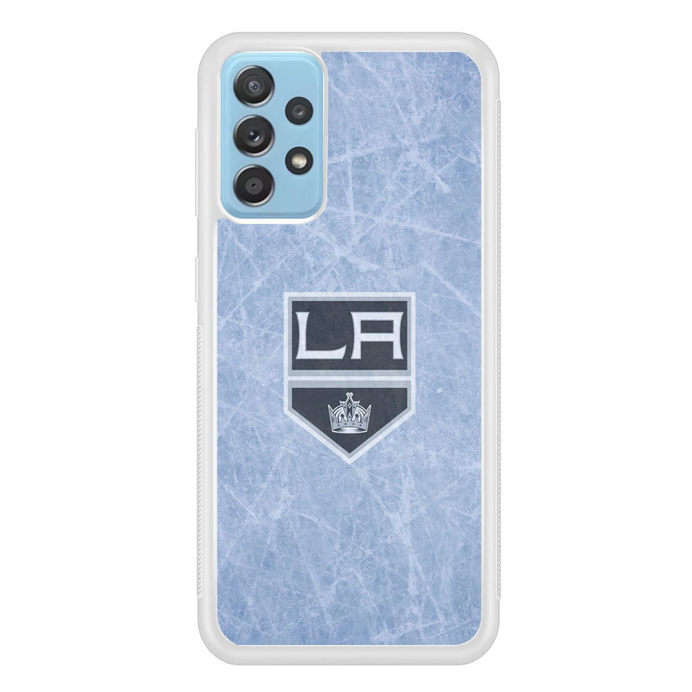 Hockey Los Angeles Kings NHL 001 Samsung Galaxy A72 Case-Phone Case-Rubber White (2D Case)-Altracase