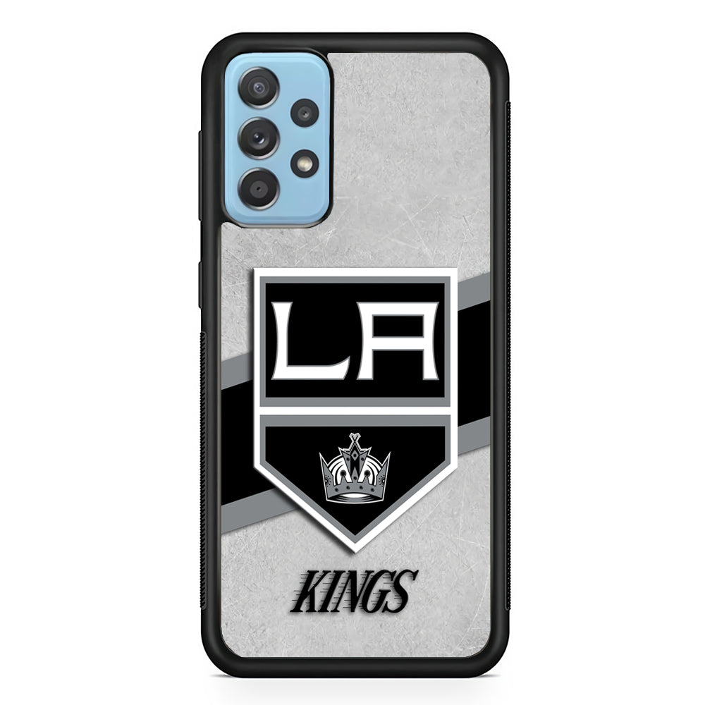 Hockey Los Angeles Kings NHL 002 Samsung Galaxy A72 Case-Phone Case-Rubber Black (2D Case)-Altracase
