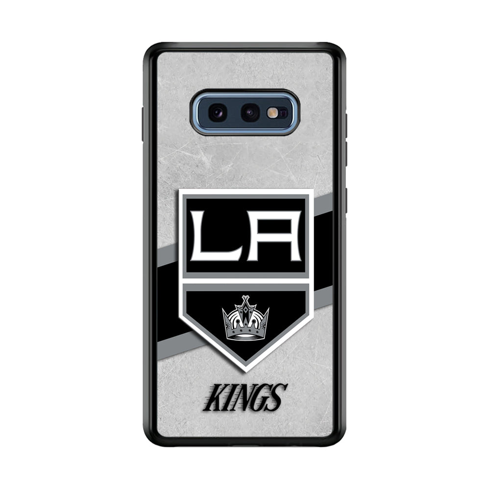 Hockey Los Angeles Kings NHL 002 Samsung Galaxy S10E Case-Phone Case-Rubber Black (2D Case)-Altracase