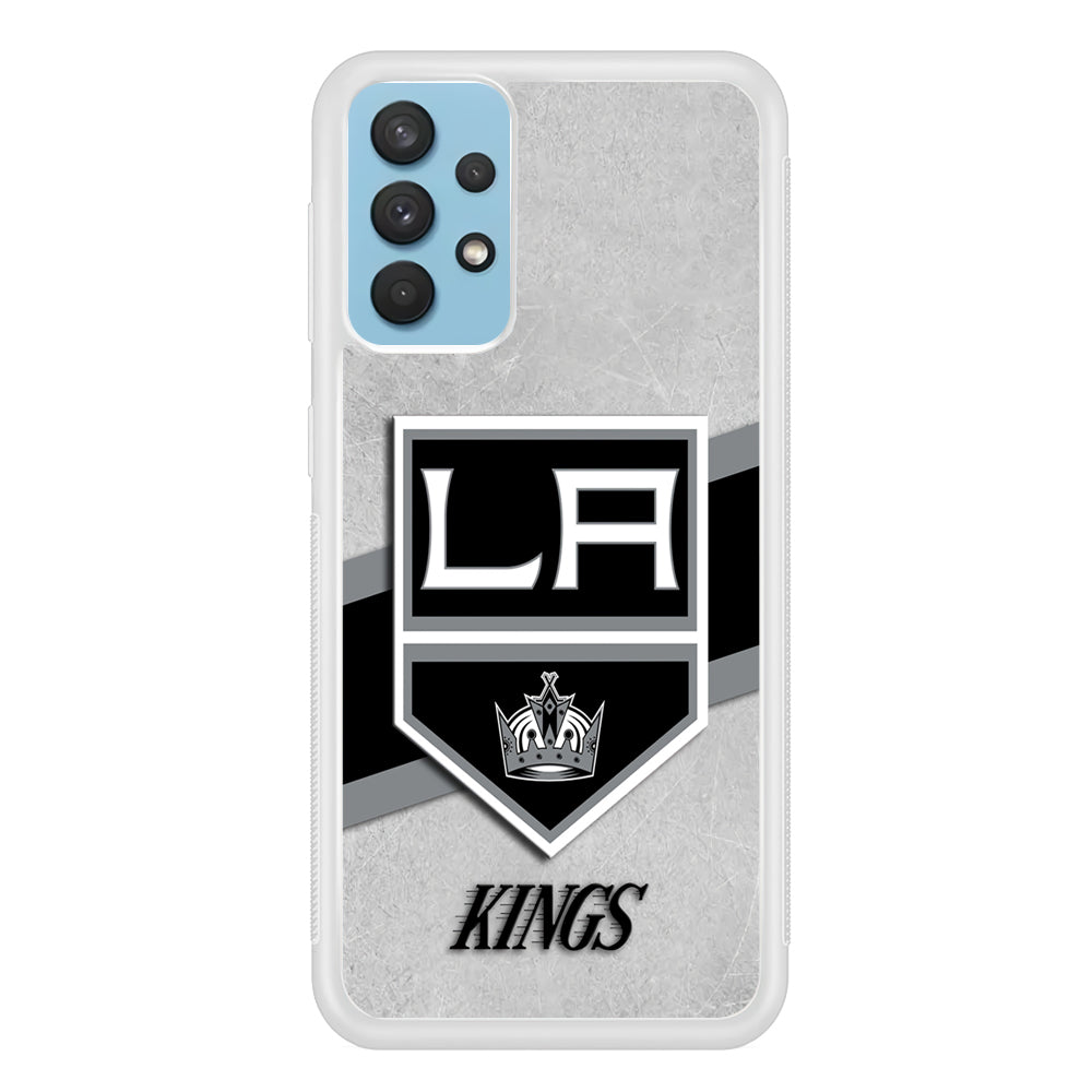 Hockey Los Angeles Kings NHL 002 Samsung Galaxy A32 Case-Phone Case-Rubber White (2D Case)-Altracase