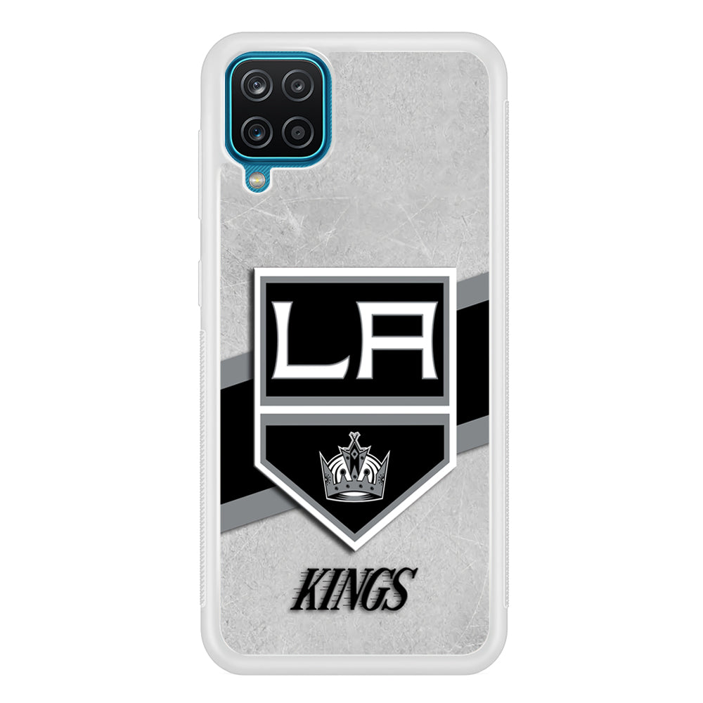 Hockey Los Angeles Kings NHL 002 Samsung Galaxy A12 Case-Phone Case-Rubber White (2D Case)-Altracase