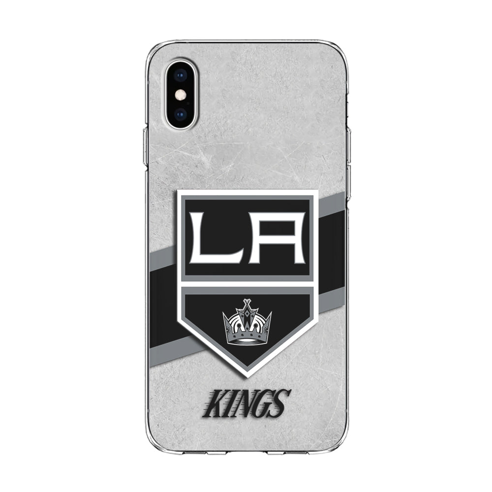 Hockey Los Angeles Kings NHL 002 iPhone Xs Case-Phone Case-Clear Soft Case-Altracase