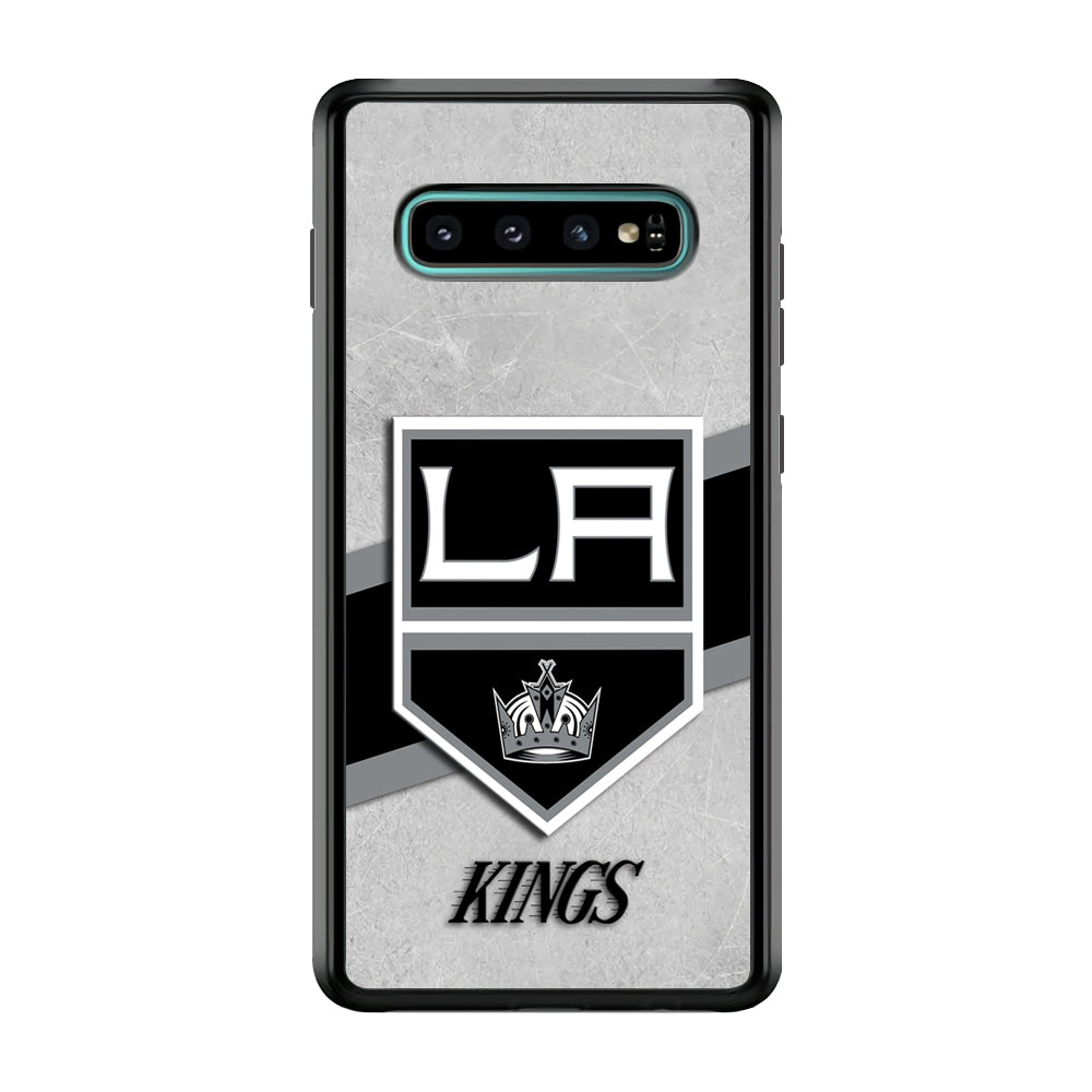 Hockey Los Angeles Kings NHL 002 Samsung Galaxy S10 Plus Case-Phone Case-Rubber Black (2D Case)-Altracase