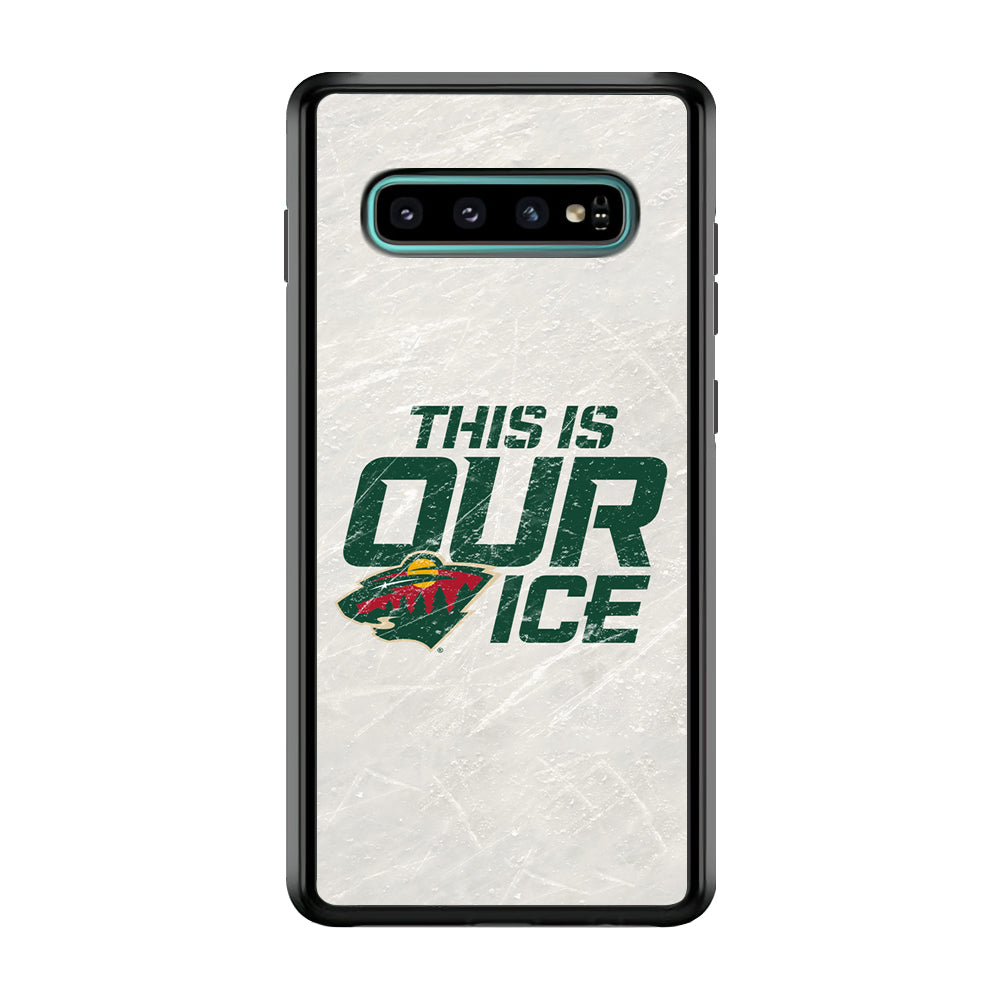 Hockey Minnesota Wild NHL 001 Samsung Galaxy S10 Case-Phone Case-Rubber Black (2D Case)-Altracase