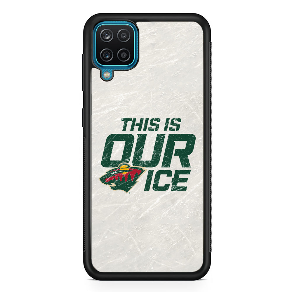 Hockey Minnesota Wild NHL 001 Samsung Galaxy A12 Case-Phone Case-Rubber Black (2D Case)-Altracase