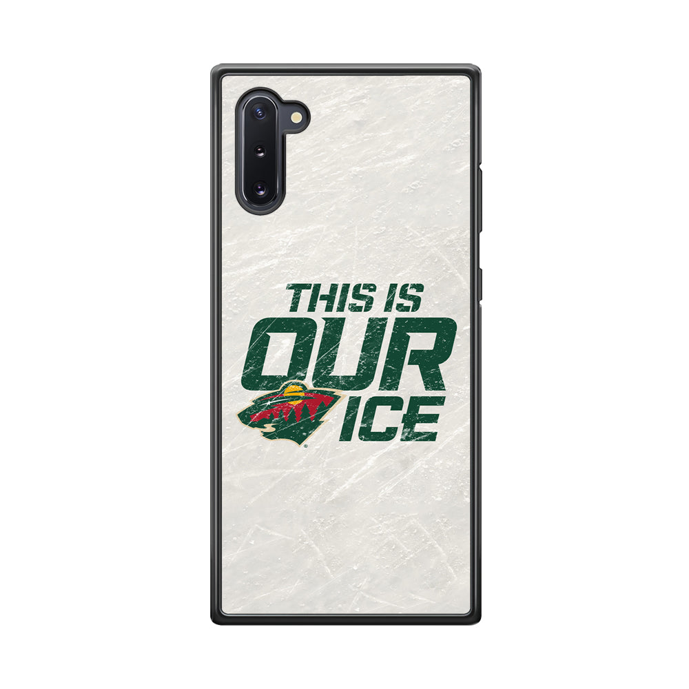 Hockey Minnesota Wild NHL 001 Samsung Galaxy Note 10 Case-Phone Case-Rubber Black (2D Case)-Altracase