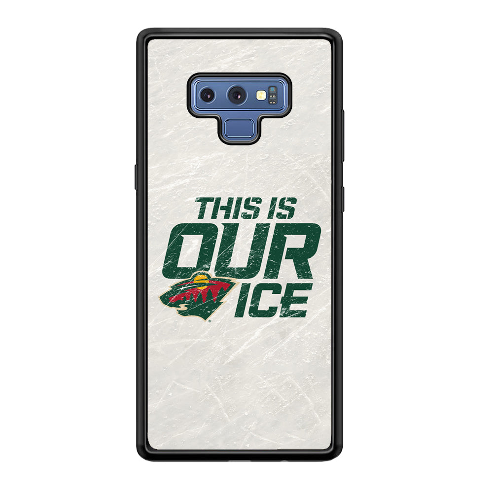 Hockey Minnesota Wild NHL 001 Samsung Galaxy Note 9 Case-Phone Case-Rubber Black (2D Case)-Altracase