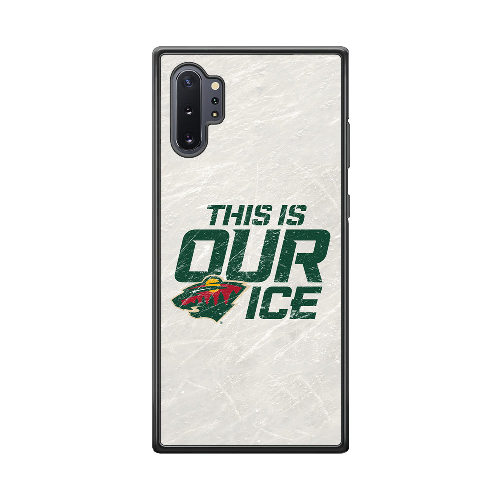 Hockey Minnesota Wild NHL 001 Samsung Galaxy Note 10 Plus Case-Phone Case-Rubber Black (2D Case)-Altracase