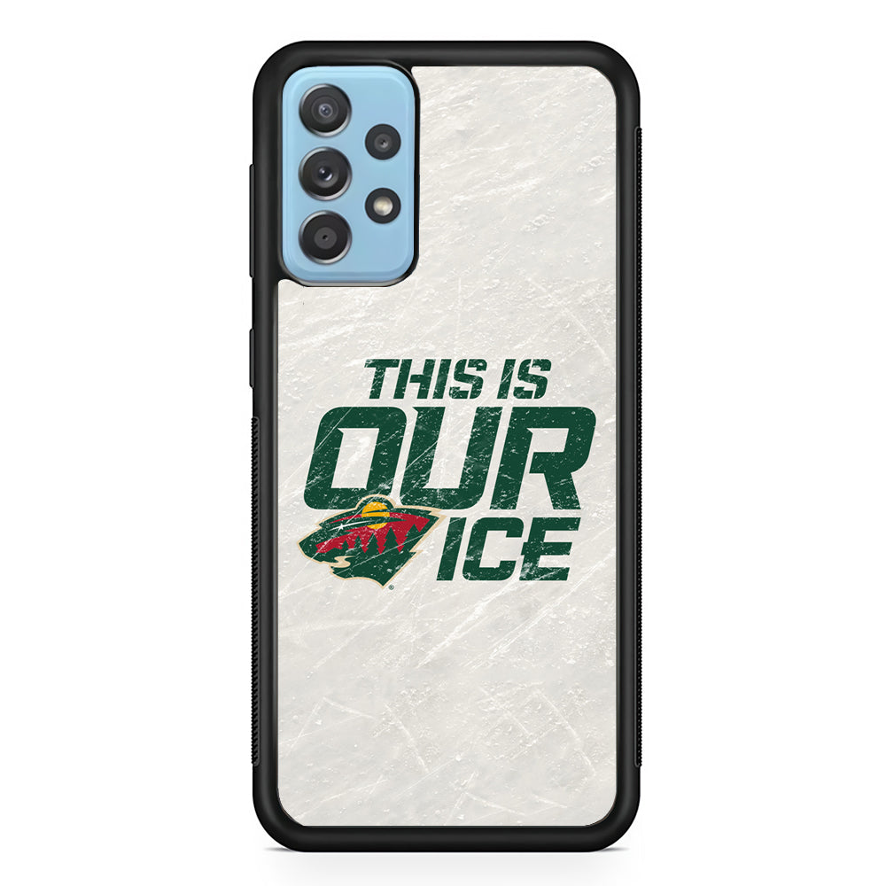 Hockey Minnesota Wild NHL 001 Samsung Galaxy A72 Case-Phone Case-Rubber Black (2D Case)-Altracase