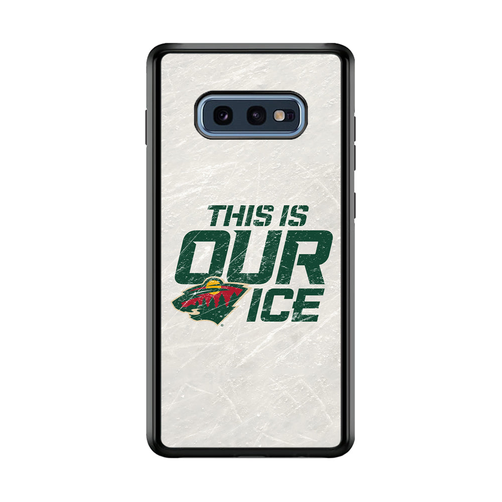 Hockey Minnesota Wild NHL 001 Samsung Galaxy S10E Case-Phone Case-Rubber Black (2D Case)-Altracase