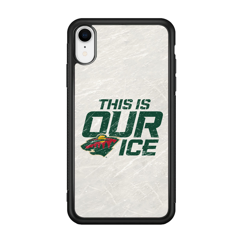 Hockey Minnesota Wild NHL 001 iPhone XR Case-Phone Case-Rubber Black (2D Case)-Altracase