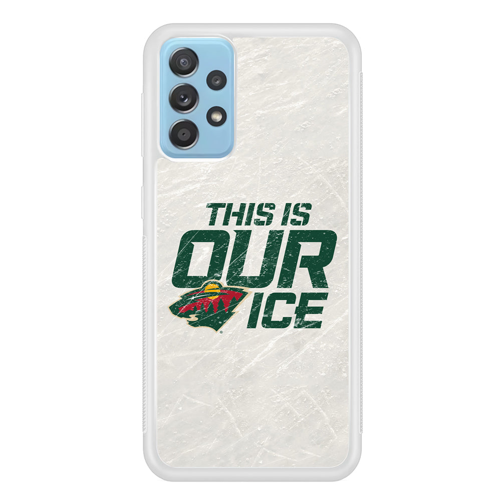 Hockey Minnesota Wild NHL 001 Samsung Galaxy A72 Case-Phone Case-Rubber White (2D Case)-Altracase
