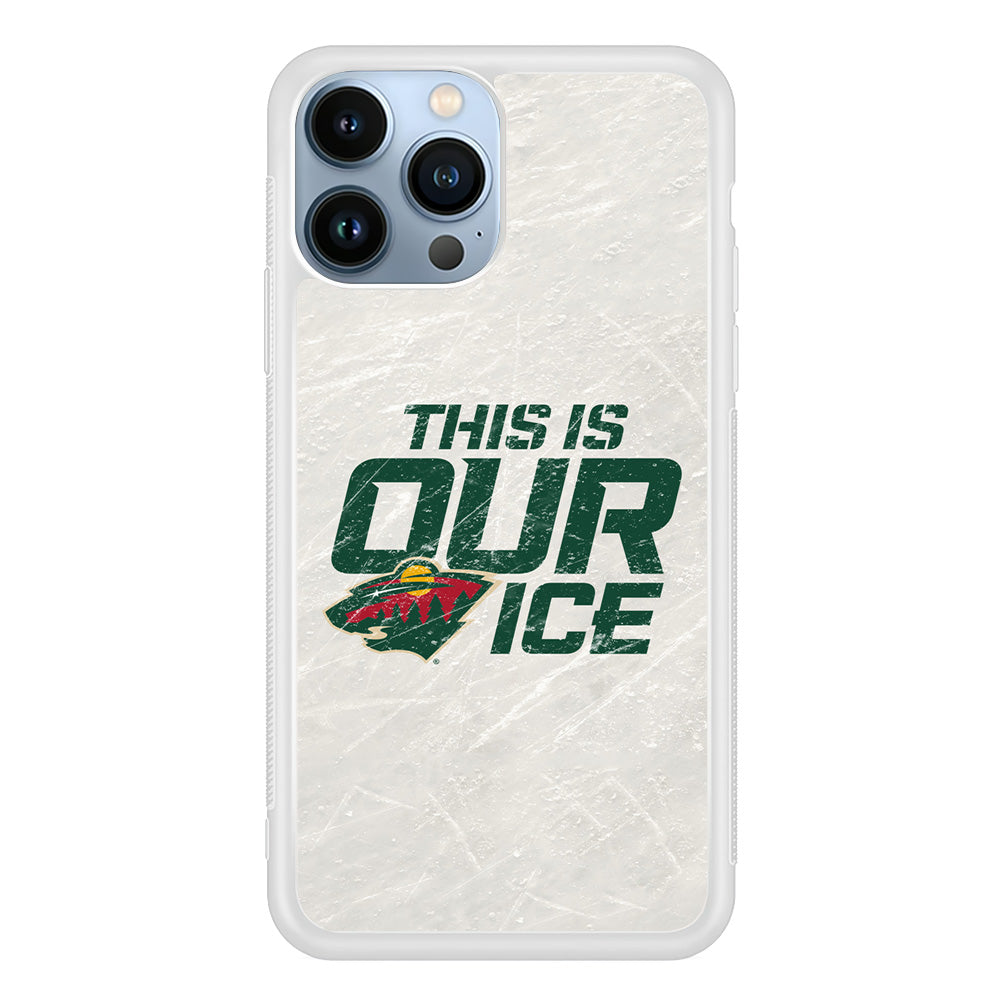 Hockey Minnesota Wild NHL 001 iPhone 15 Pro Max Case-Phone Case-Rubber White (2D Case)-Altracase