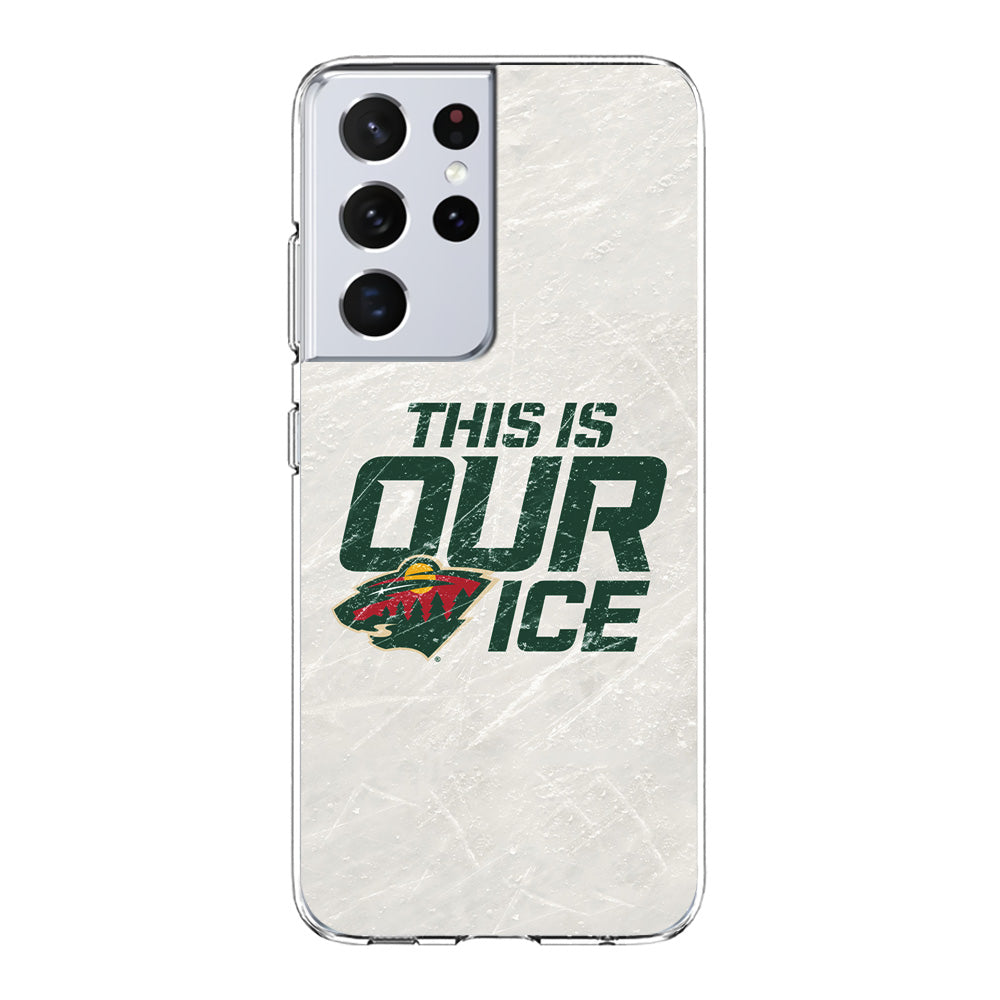 Hockey Minnesota Wild NHL 001 Samsung Galaxy S21 Ultra Case-Phone Case-Clear Soft Case-Altracase