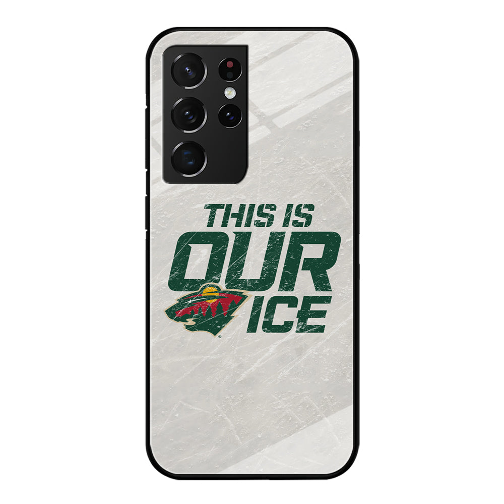 Hockey Minnesota Wild NHL 001 Samsung Galaxy S21 Ultra Case-Phone Case-Tempered Glass Case-Altracase
