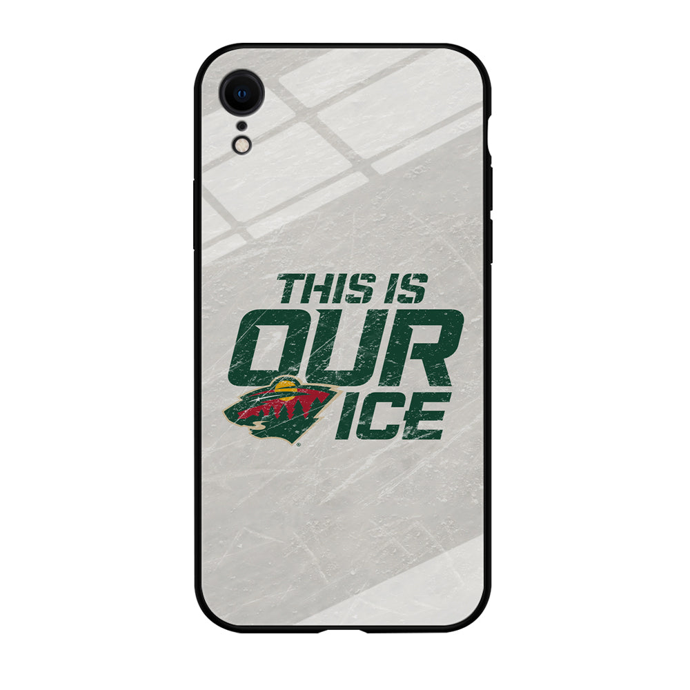 Hockey Minnesota Wild NHL 001 iPhone XR Case-Phone Case-Tempered Glass Case-Altracase