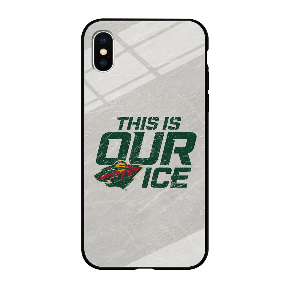 Hockey Minnesota Wild NHL 001 iPhone Xs Case-Phone Case-Tempered Glass Case-Altracase