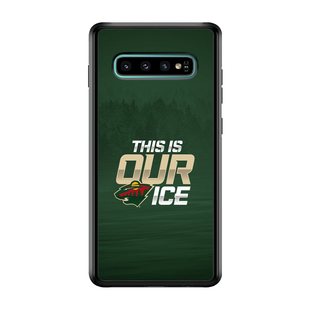 Hockey Minnesota Wild NHL 002 Samsung Galaxy S10 Case-Phone Case-Rubber Black (2D Case)-Altracase