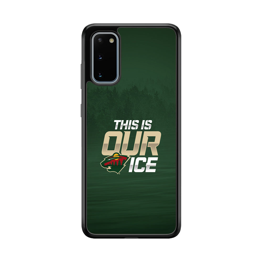 Hockey Minnesota Wild NHL 002 Samsung Galaxy S20 Case-Phone Case-Rubber Black (2D Case)-Altracase