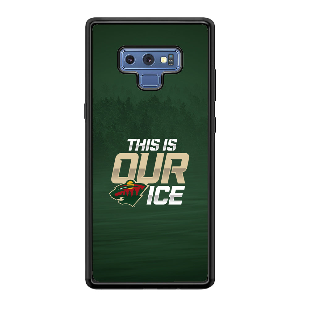 Hockey Minnesota Wild NHL 002 Samsung Galaxy Note 9 Case-Phone Case-Rubber Black (2D Case)-Altracase