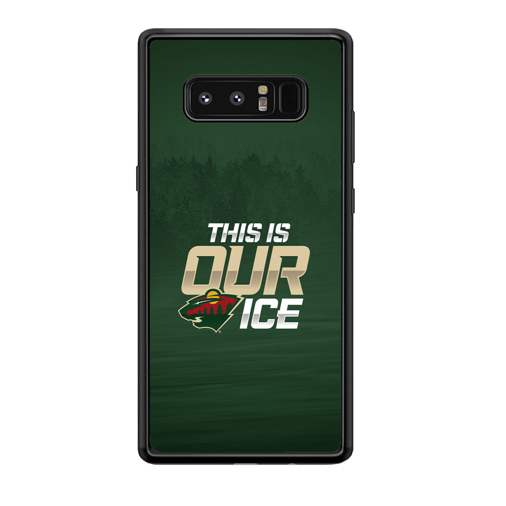 Hockey Minnesota Wild NHL 002 Samsung Galaxy Note 8 Case-Phone Case-Rubber Black (2D Case)-Altracase