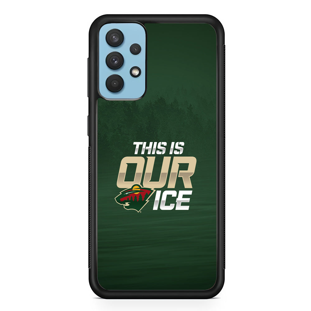 Hockey Minnesota Wild NHL 002 Samsung Galaxy A32 Case-Phone Case-Rubber Black (2D Case)-Altracase