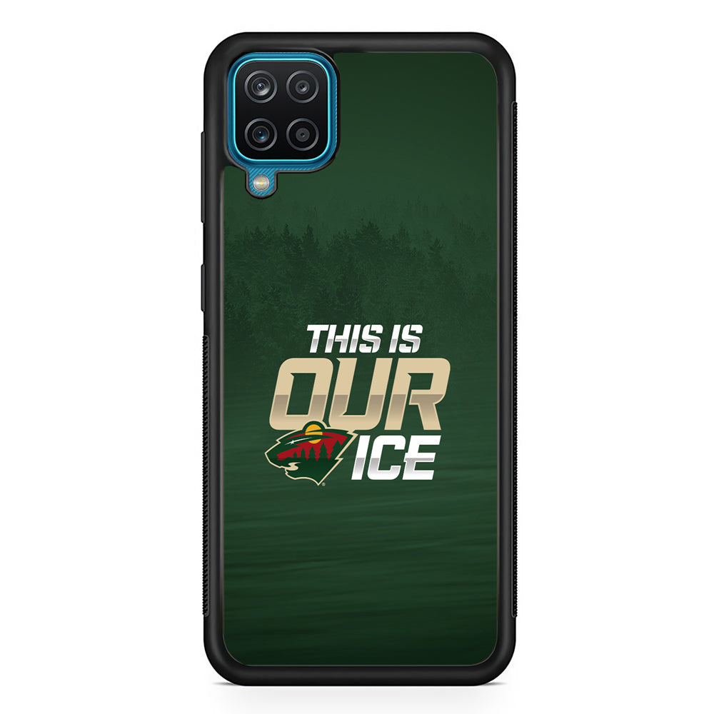 Hockey Minnesota Wild NHL 002 Samsung Galaxy A12 Case-Phone Case-Rubber Black (2D Case)-Altracase