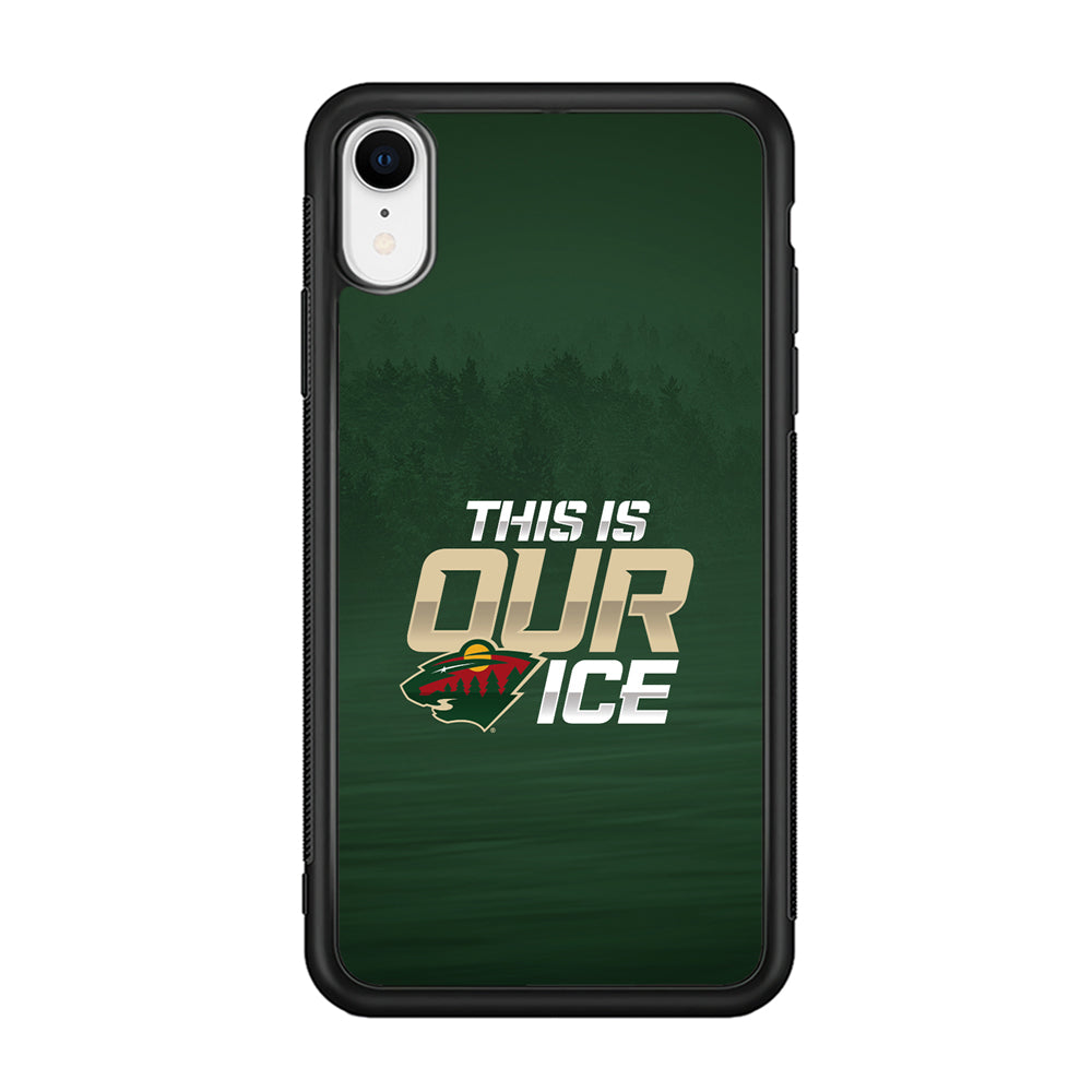 Hockey Minnesota Wild NHL 002 iPhone XR Case-Phone Case-Rubber Black (2D Case)-Altracase
