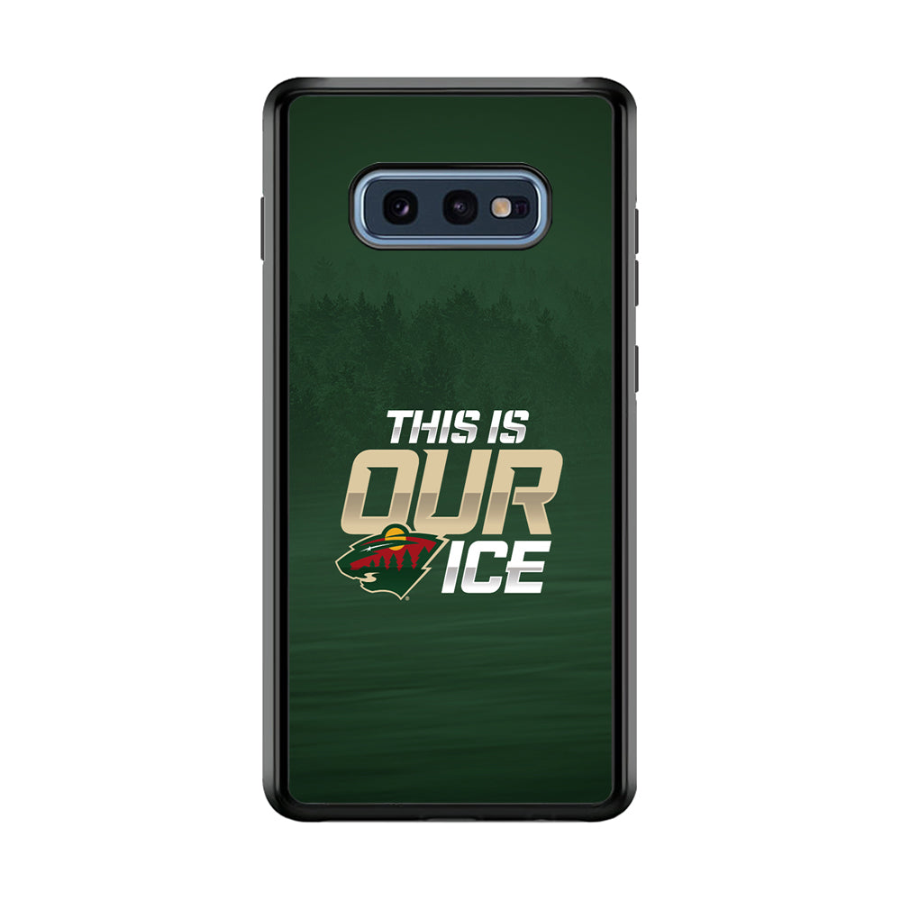 Hockey Minnesota Wild NHL 002 Samsung Galaxy S10E Case-Phone Case-Rubber Black (2D Case)-Altracase