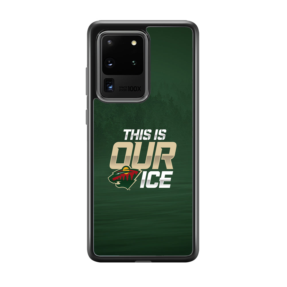 Hockey Minnesota Wild NHL 002 Samsung Galaxy S20 Ultra Case-Phone Case-Rubber Black (2D Case)-Altracase