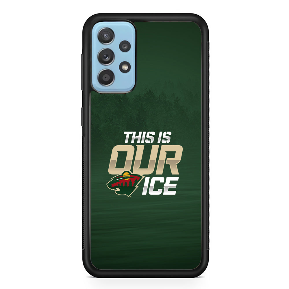 Hockey Minnesota Wild NHL 002 Samsung Galaxy A72 Case-Phone Case-Rubber Black (2D Case)-Altracase
