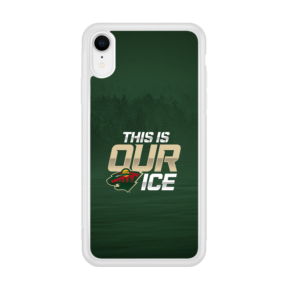 Hockey Minnesota Wild NHL 002 iPhone XR Case-Phone Case-Rubber White (2D Case)-Altracase